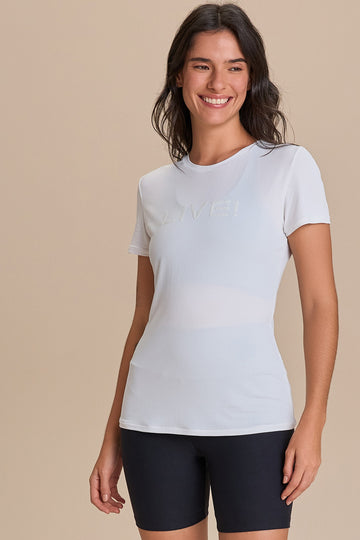 Camiseta LIVE! Comfort Branco