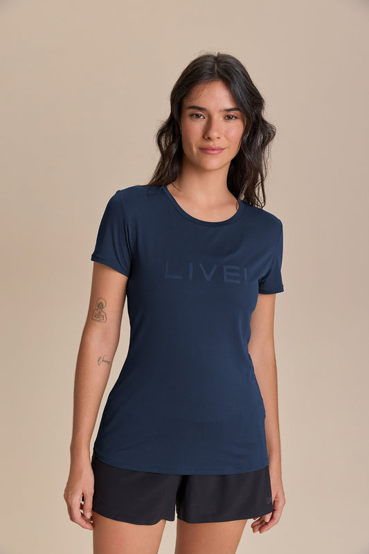 Camiseta LIVE! Comfort Azul Marinho