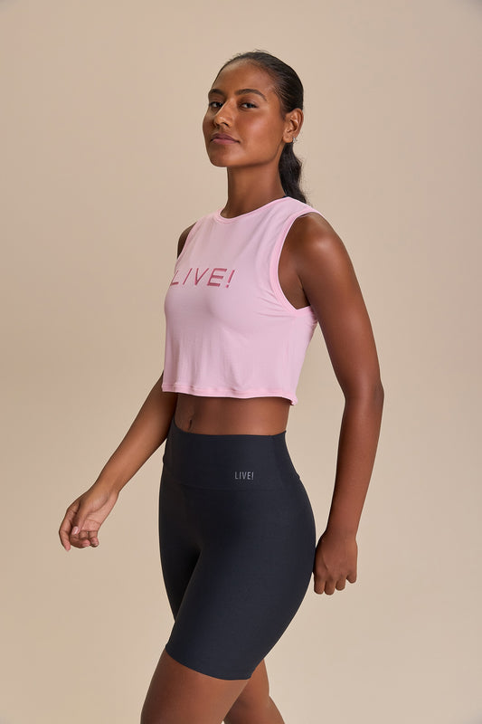 Regata Cropped LIVE! Comfort Rosa