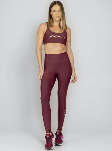 Conjunto Top e Legging Blocking Bordo Run More