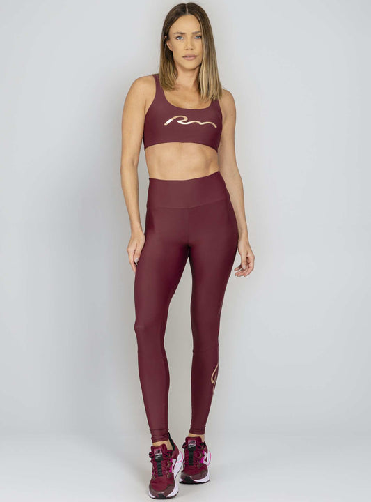 Conjunto Top e Legging Blocking Bordo Run More