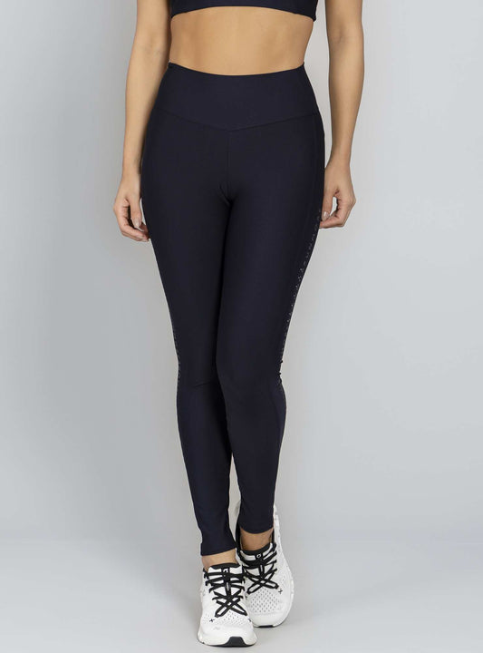 Legging Com Bolso Preto Run More