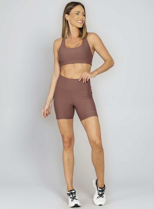 Bermuda Com Bolso Marrom Run More