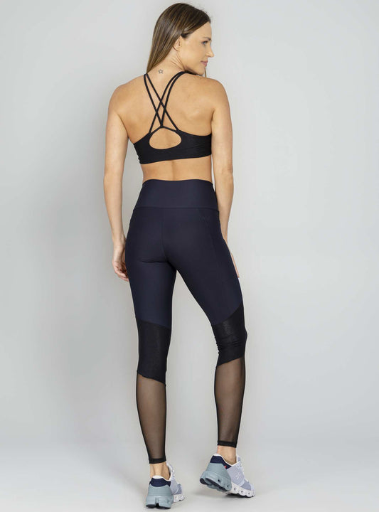 Conjunto Top e Legging Preto Run More