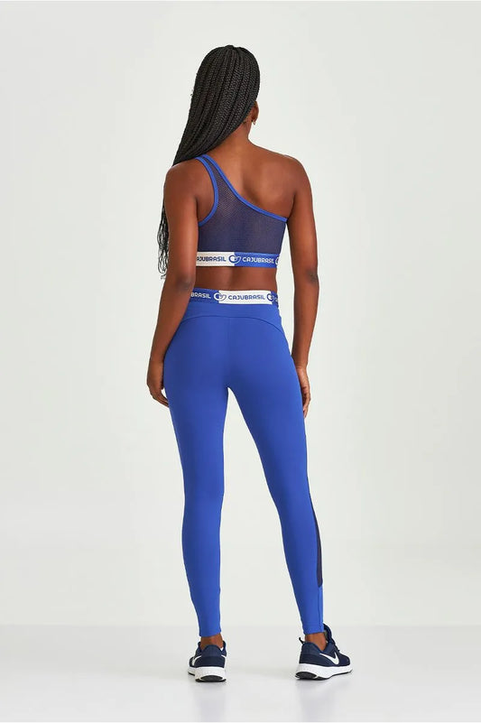 Conjunto Top e Legging Nakay Elastico Azul Caju Brasil