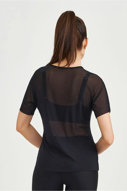 Blusa De Tule Clássica Preto Caju Brasil