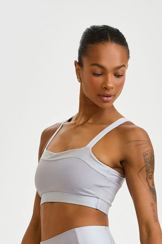 Top Pro Com Brilho Cinza Cromo Caju Brasil