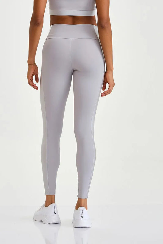 Legging Pro Com Brilho Cinza Cromo Caju Brasil