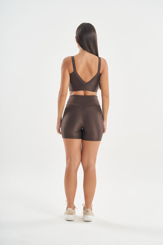 Shorts Bright Coffee Lets Gym