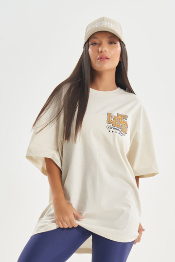 Camiseta Oversized Shades Off White Lets Gym