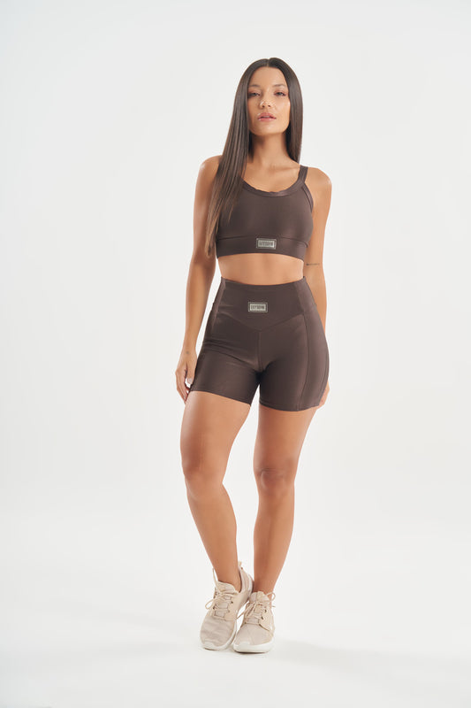 Shorts Bright Coffee Lets Gym