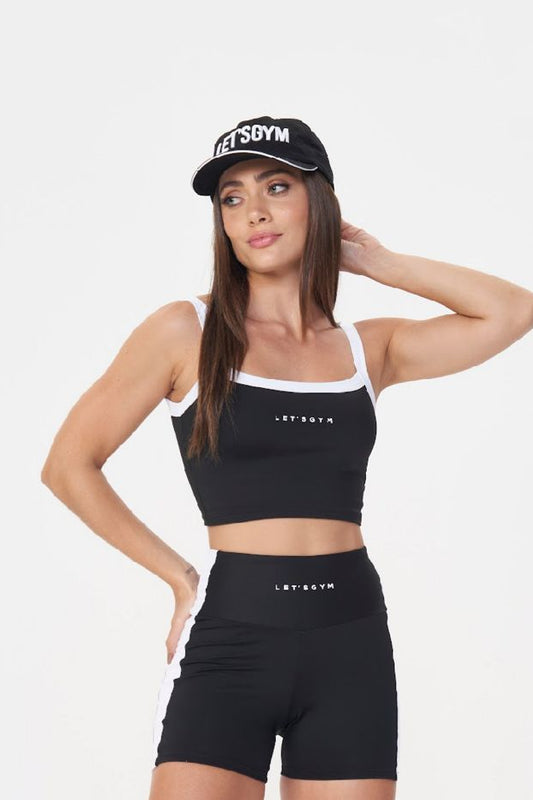 Cropped Tunning Preto Lets Gym