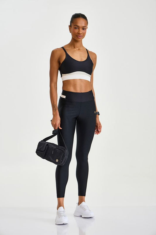 Conjunto Top e Legging Atlanta Preto Caju Brasil