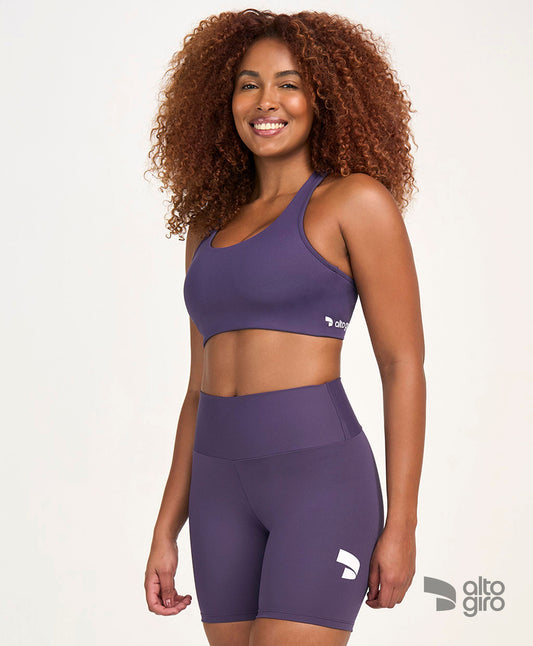 Top Costas Nadador Essential Roxo Velvet Alto Giro