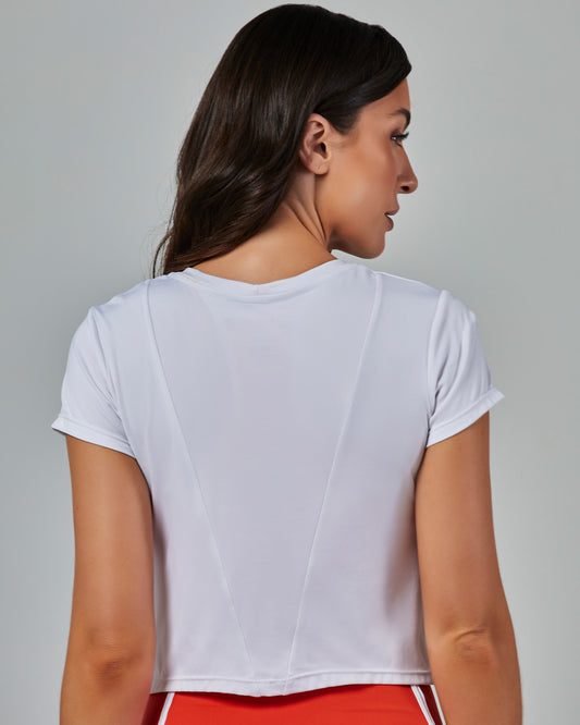 Blusa Manga Curta Dry Fit Move Branco Vestem