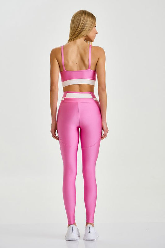 Conjunto Top e Legging Atlanta Rosa Caju Brasil