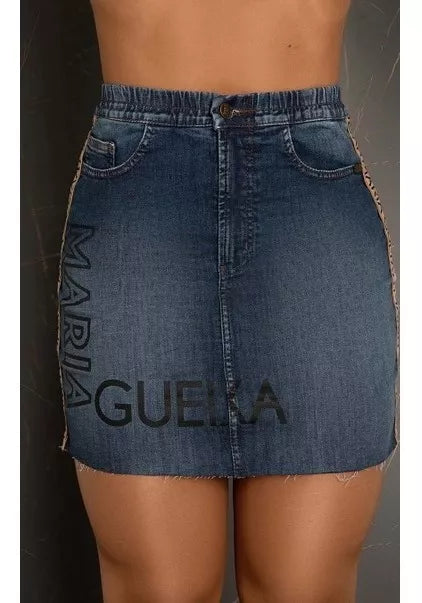 Saia Jeans Comfort Faixa Maria Gueixa