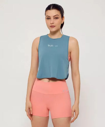 Regata Cropped Tn Ag Alto Giro Cinza