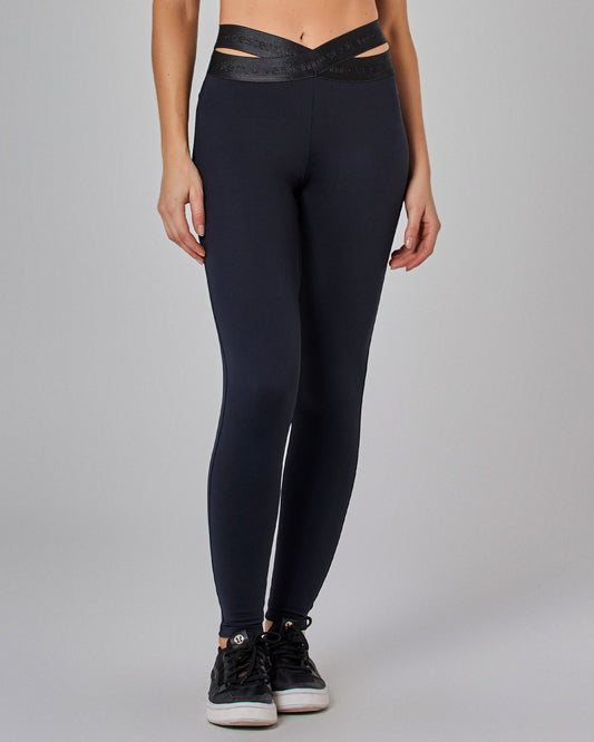 Legging Fusô Cós Transpassado Core Preto Vestem