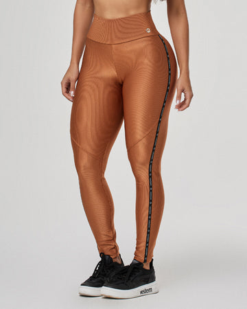 Legging Fusô Hype Marrom Conhaque Vestem