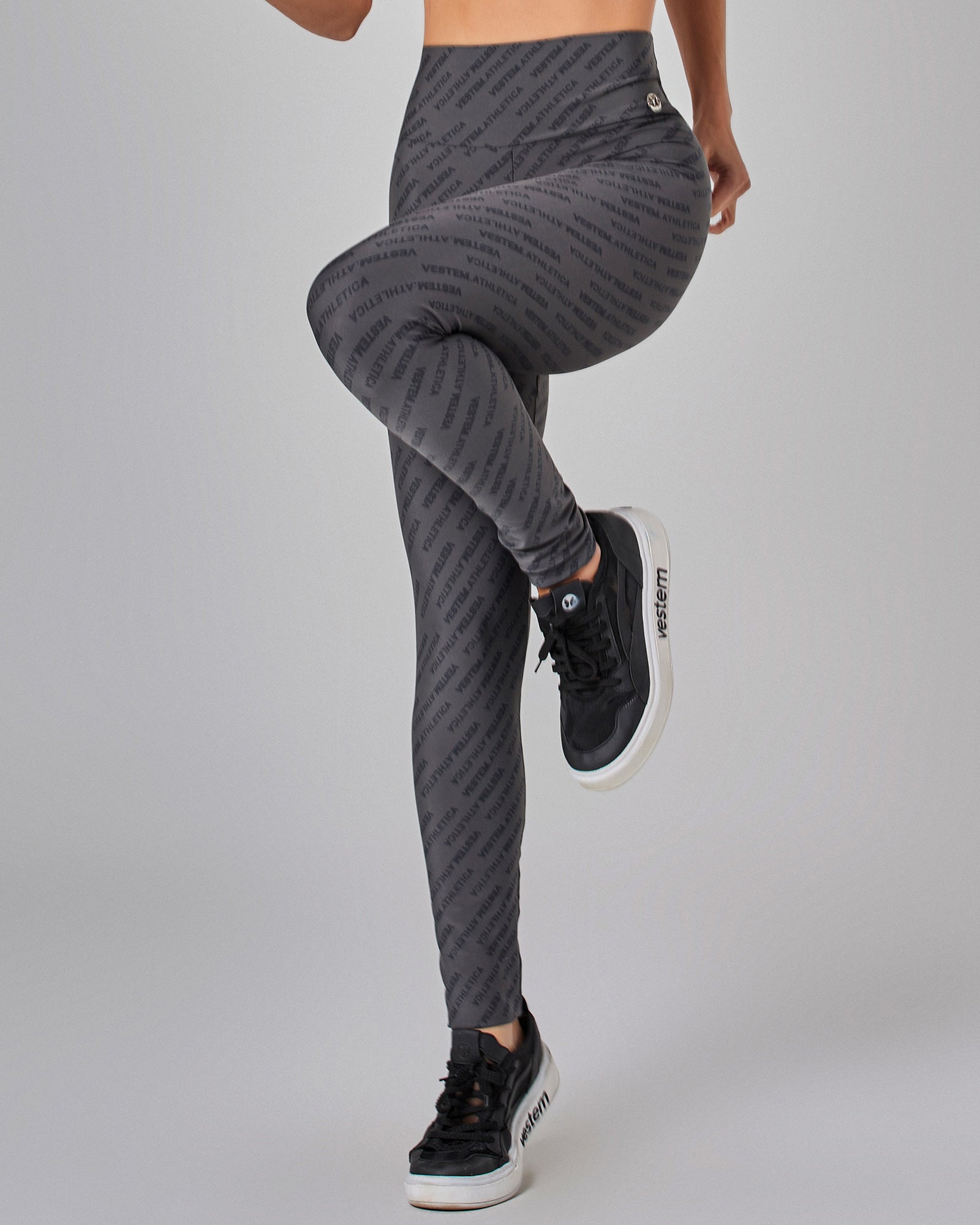Legging Fusô Shape Up Athletica Chumbo Vestem
