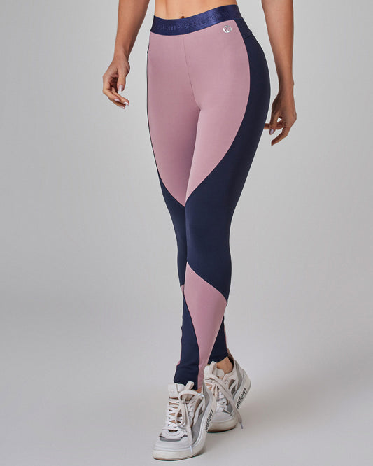 Legging Fusô Bicolor Prime Marinho Vestem