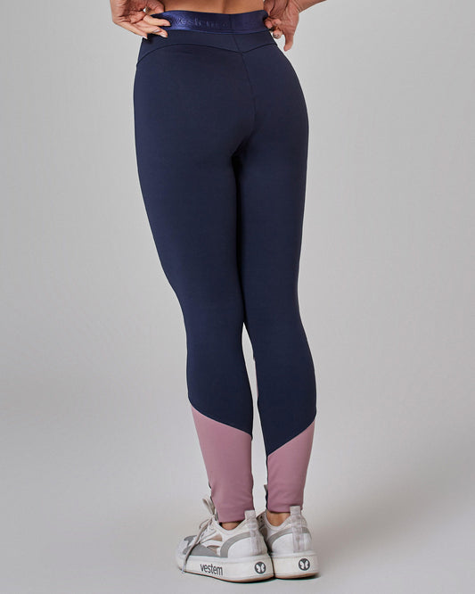 Legging Fusô Bicolor Prime Marinho Vestem