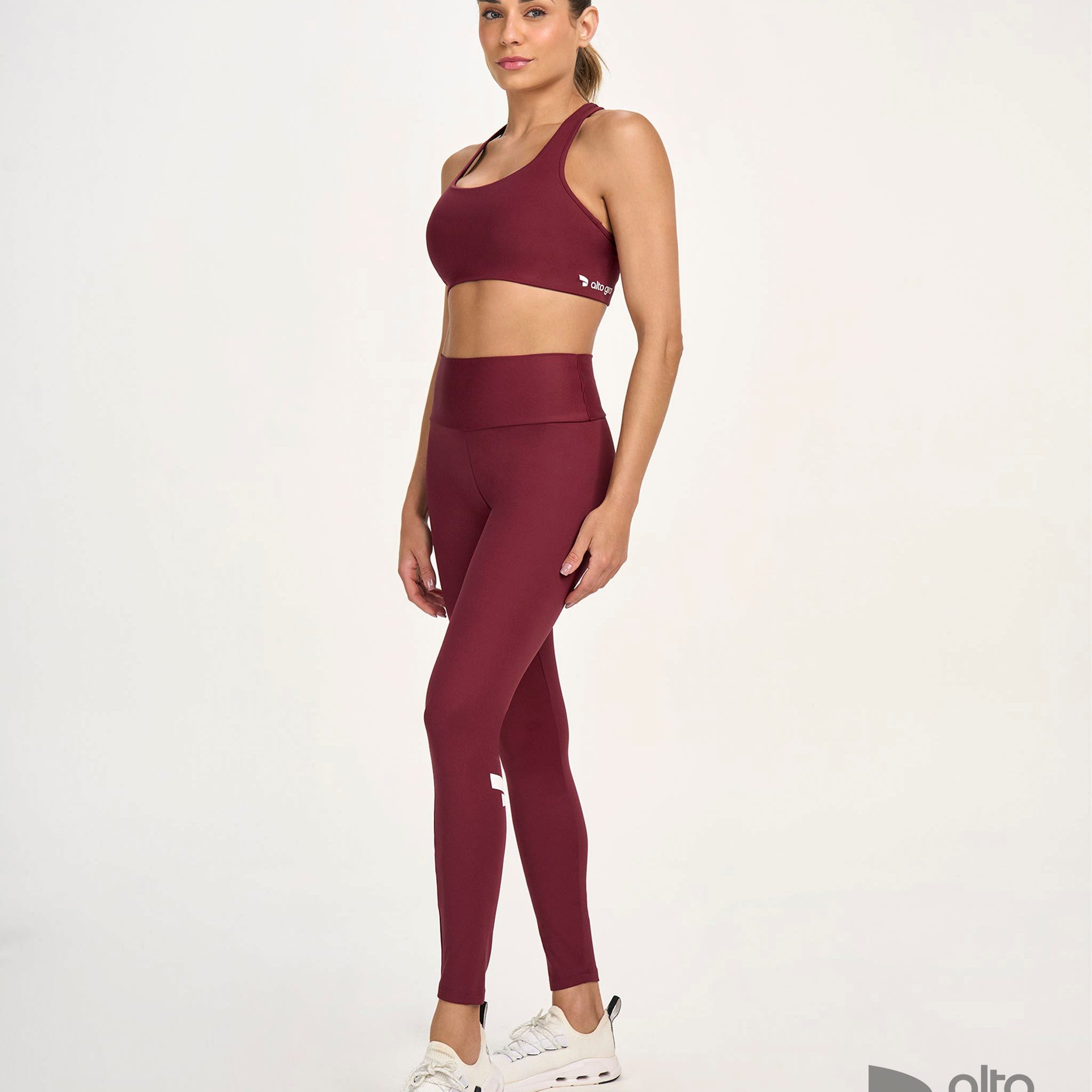 Legging Símbolo Essential Vermelho Tinto Alto Giro