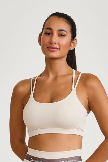 Top Pro Alças Duplas Off White Caju Brasil