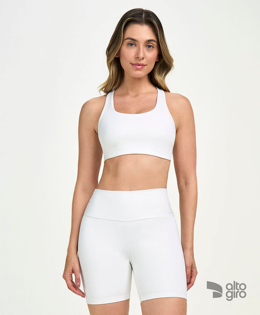 Top Costas Nadador Essential Off White Alto Giro