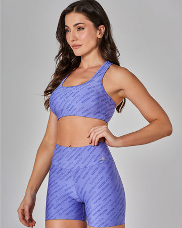 Top Média Sustentação Athletica Roxo Vestem