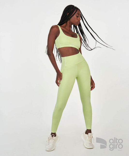 Conjunto Top e Legging Com Bolso Sport Way Of Life Verde Alto Giro