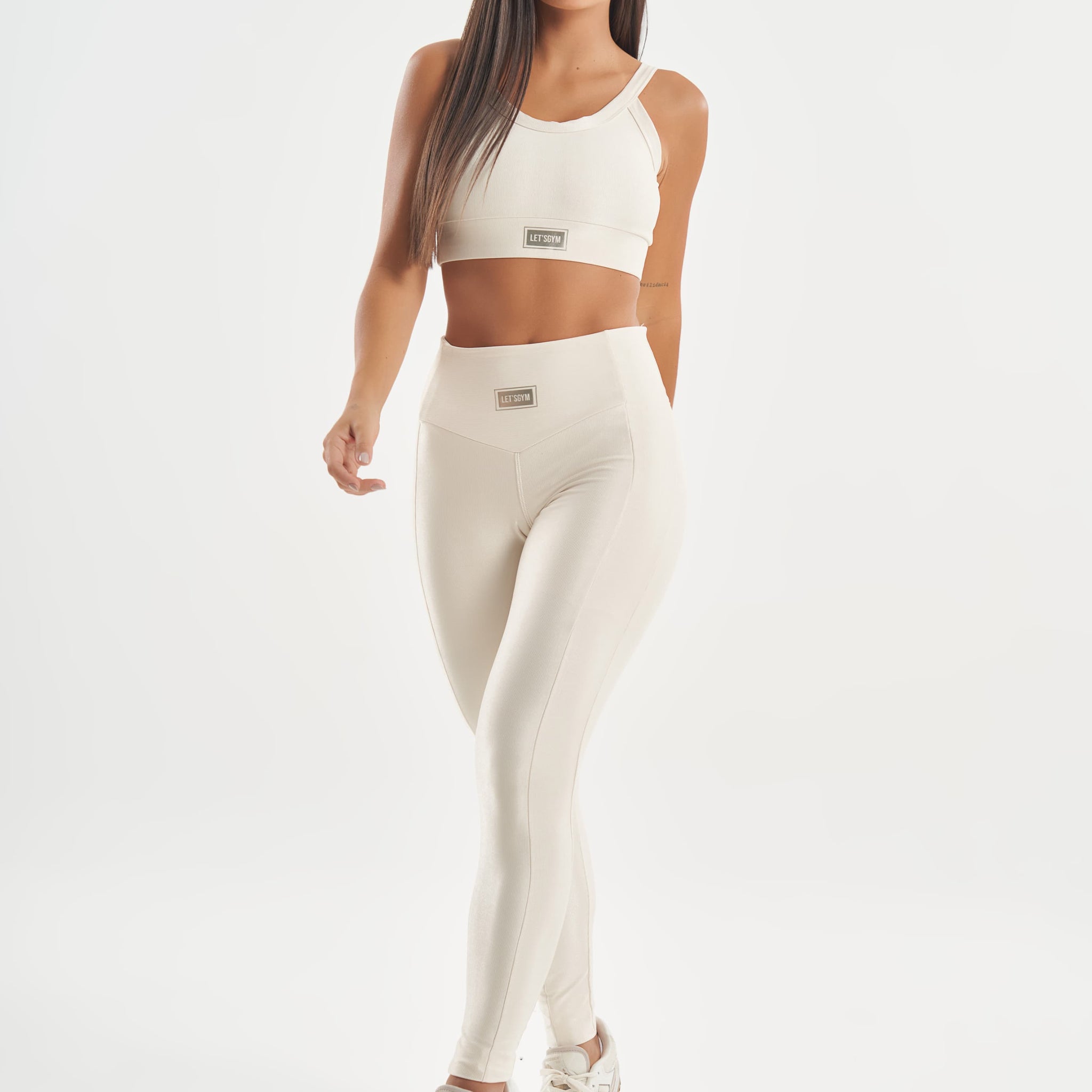 Legging Bright Off White Lets Gym