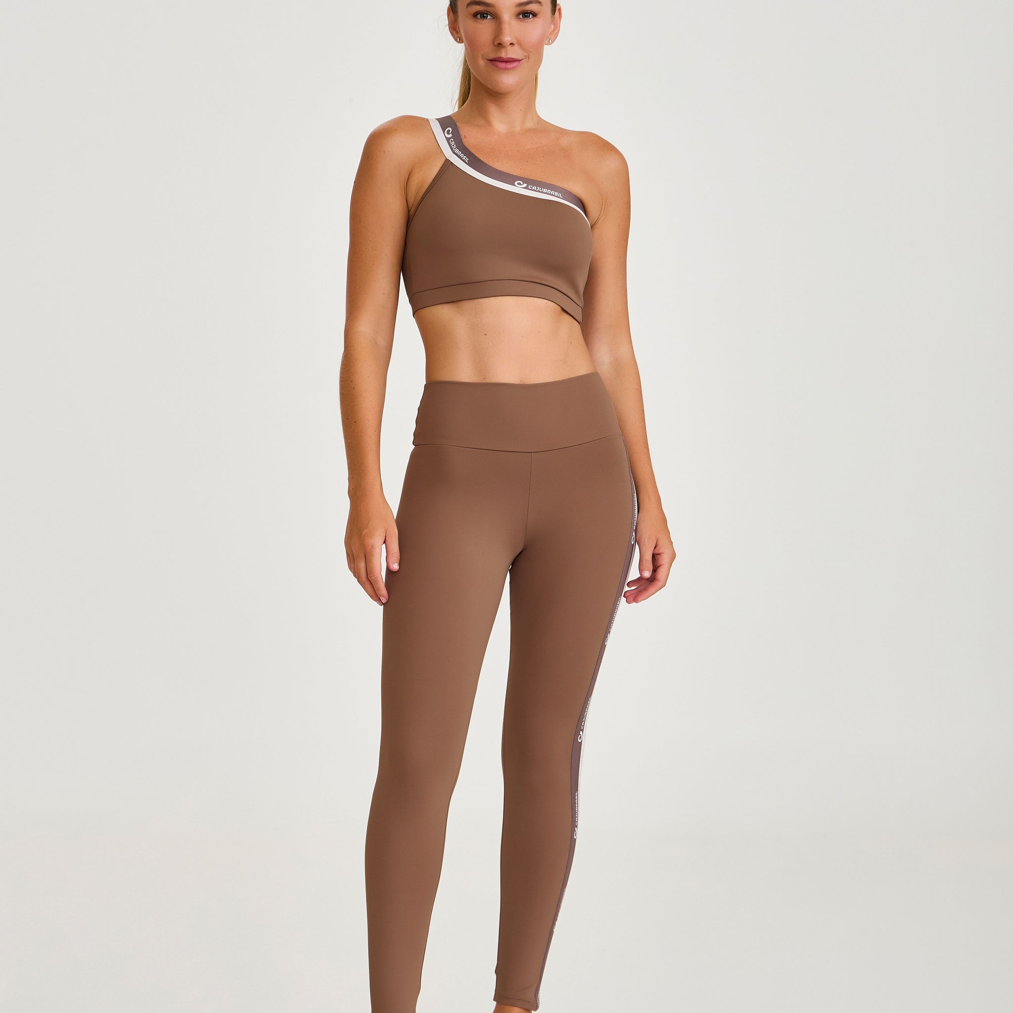 Legging Com Elastico Personalizado Marrom Caju Brasil