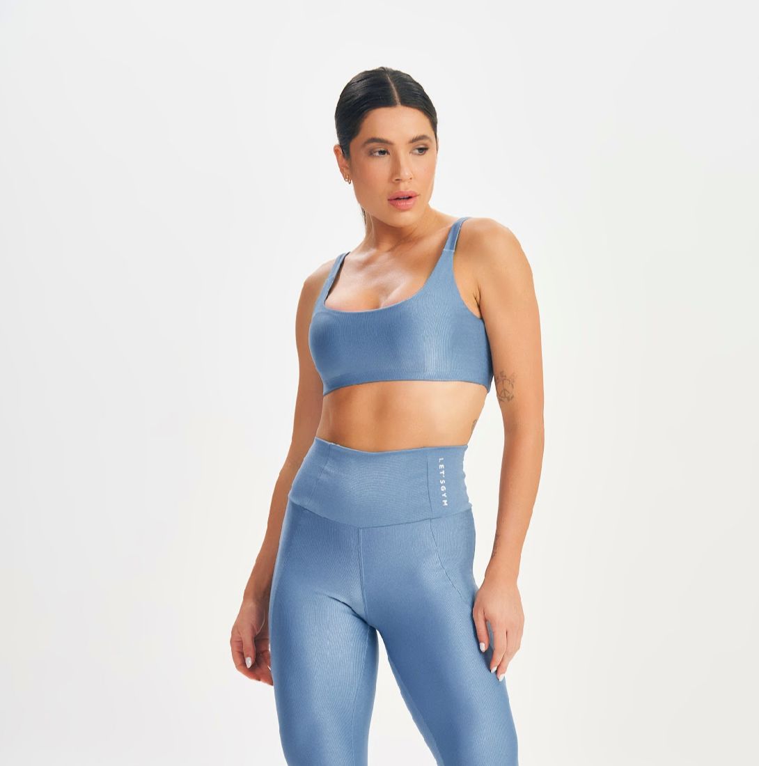 Top Minimal Bold Azul Vintage Lets Gym