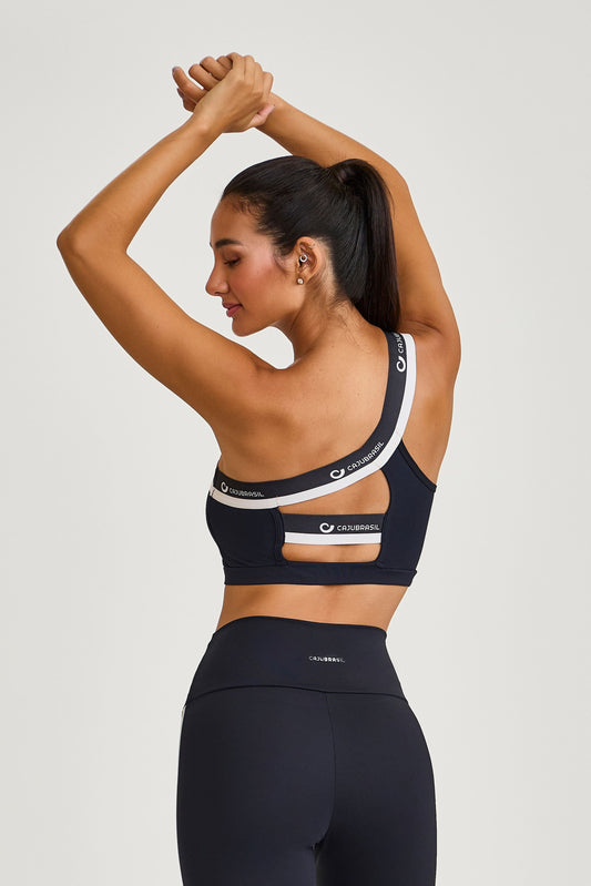 Top Ombro So Com Elastico Preto Caju Brasil