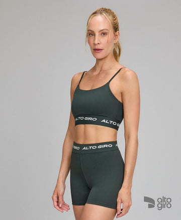 Top Sport Verde Escuro Alto Giro