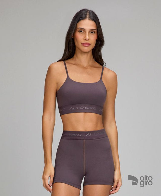 Top Sport Marrom Nobre Alto Giro