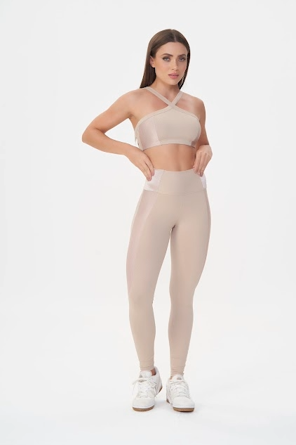 Conjunto Top e Legging True Vibe Nude Lets Gym