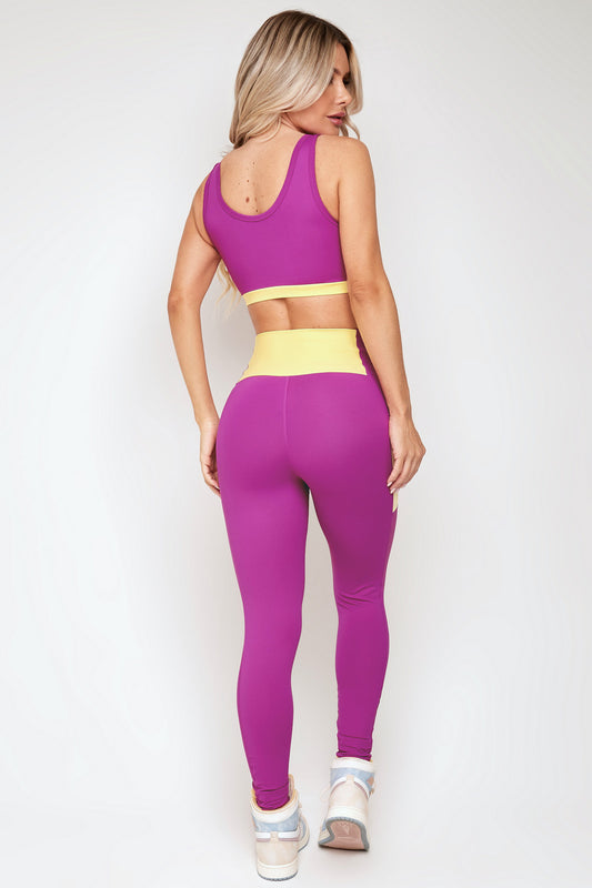 Conjunto Top e Legging Square Lets Gym