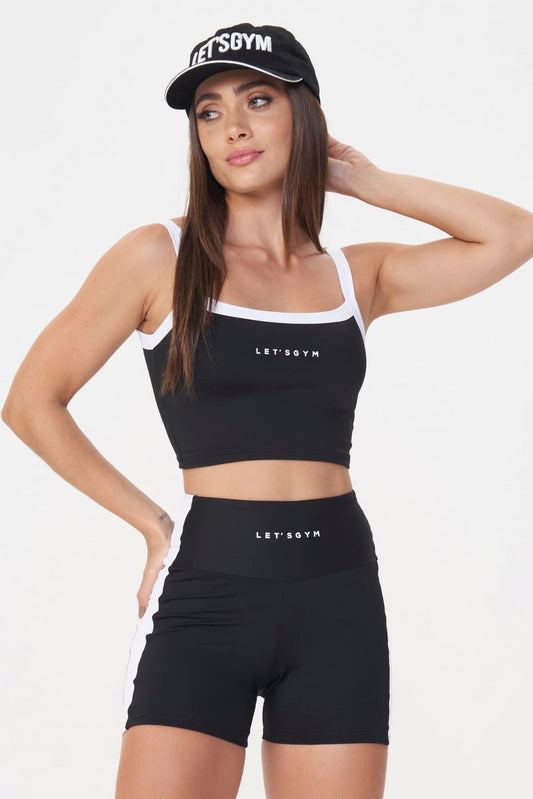 Cropped Tunning Preto Lets Gym