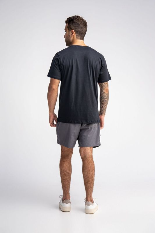 Camiseta De Algodão Preto