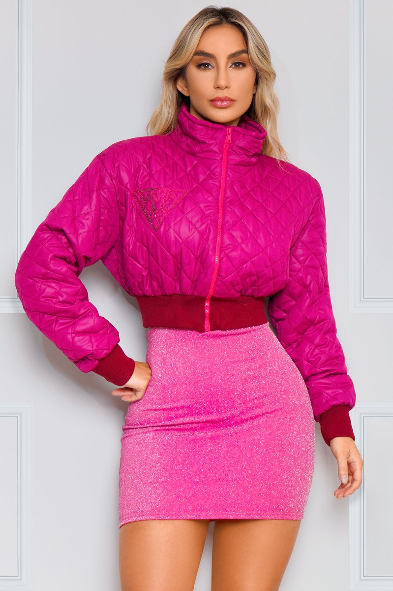 Jaqueta Bomber Maria Gueixa Pink