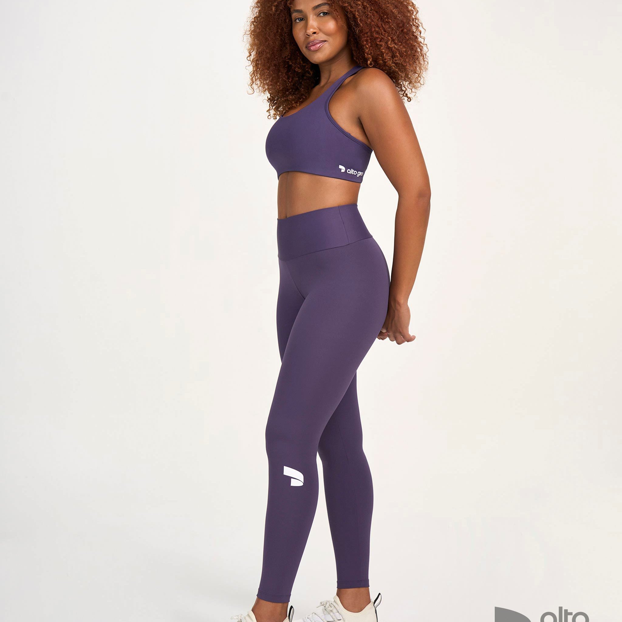 Legging Símbolo Essential Roxo Velvet Alto Giro