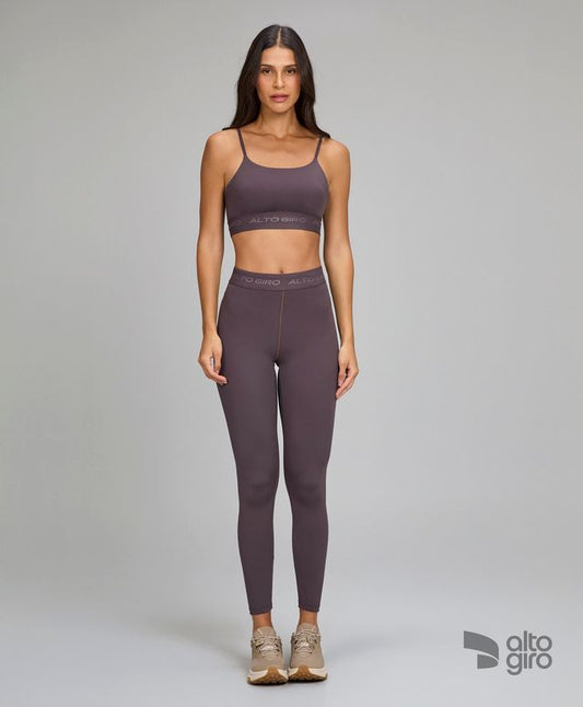 Legging Sport Marrom Nobre Alto Giro