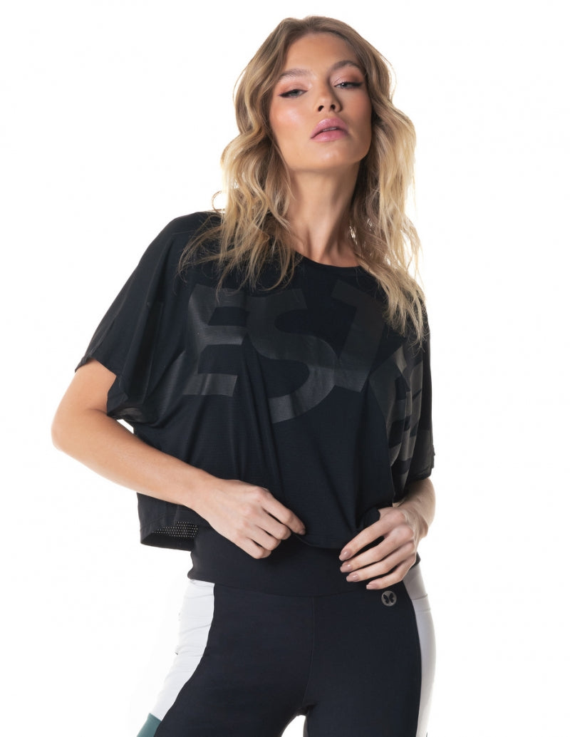 Blusa Manga Curta Dry Fit Beats Preto Vestem