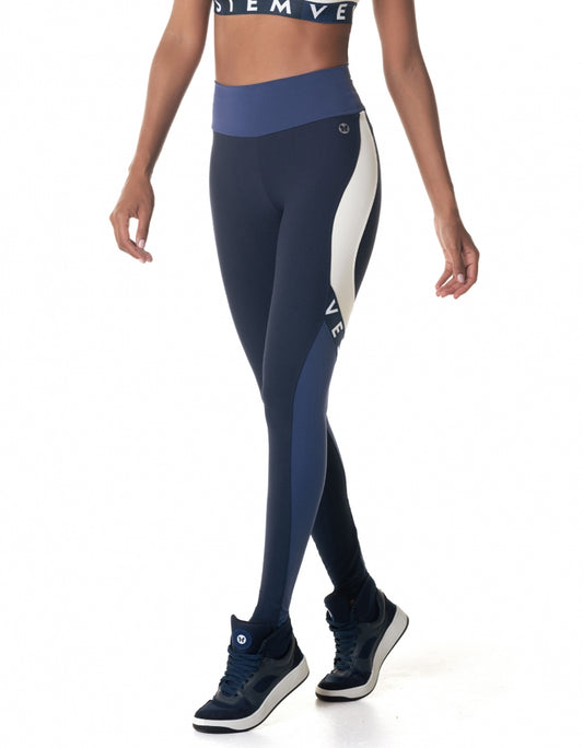 Legging Fuso Energy Gym Marinho Vestem