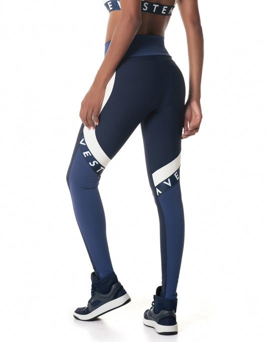 Legging Fuso Energy Gym Marinho Vestem