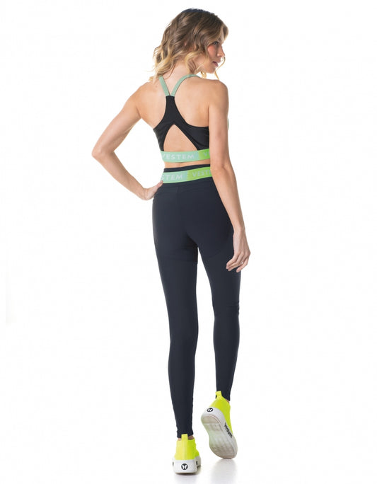 Conjunto Top e Legging Push Ups Preto Vestem