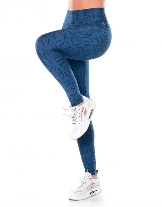 Legging Fuso Myst Azul Vestem